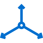 triple offset geometry icon